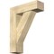 Ekena Millwork Traditional Block Rough Sawn Bracket w/ Offset Brace, Douglas Fir, 8"W x 26"D x 34"H BKT0806X26X34TRA05RDF - alternate 1